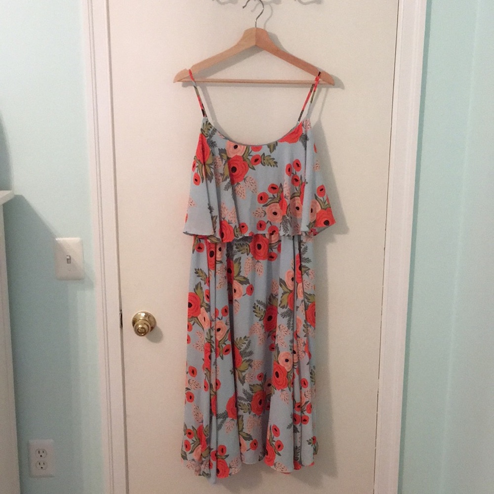 Flowy floral Paper Crown Dress